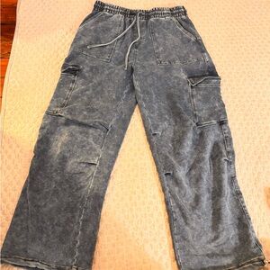 Blue Cargo Pants woman’s